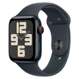 Apple Watch SE (Gen 2) - 44mm-Midnight Aluminum w/ Sport Band (GPS+Cellular) - New