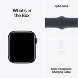 Apple Watch SE (Gen 2) - 44mm-Midnight Aluminum w/ Sport Band (GPS+Cellular) - New