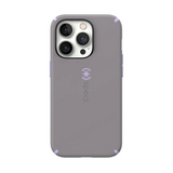 SP - CandyShell Pro Case w/ MagSafe Compatible for iPhone 14 Pro - Cloudy Grey/Spring Purple