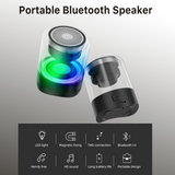 MB - IONIX Magnetic Bluetooth Speaker - Black/Clear
