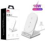 MB - 2-in-1 Wireless Charging Station - White