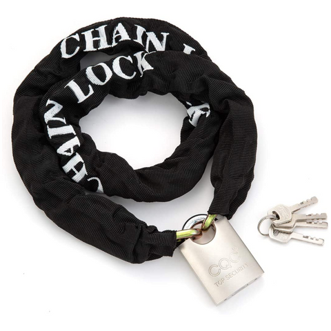 X3616 Kihuu Heavy Motorcycle Bike Security Lock & Chain 10mm w/ 3 Key Set