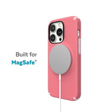SP - CandyShell Pro Case w/ MagSafe Compatible for iPhone 14 Pro - Cloudy Grey/Spring Purple
