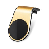 Air Vent Metal Magnetic Car Phone Holder-Gold