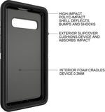 Samsung Galaxy S10 Plus - Heavy Duty Rugged Case - Grey/Pink