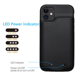 iPhone 13 Pro Max Rechargeable Battery Case 6500mAh - Black