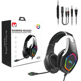 MB - J20 Gaming Headset w/ RGB Light - Black