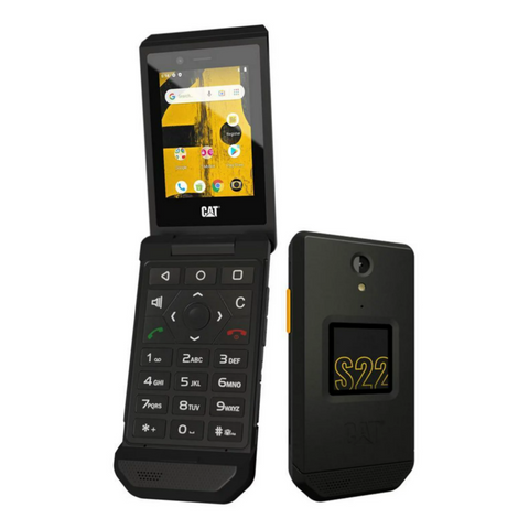 Cat S22 Rugged -16GB Flip Phone -Black-Unlocked (New)