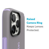 SP - CandyShell Pro Case for iPhone 14 Pro Max - Cloudy Grey/Spring Purple