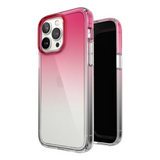 SP - GemShell Edition Case for iPhone 14 Pro Max - Pink Fade/Clear