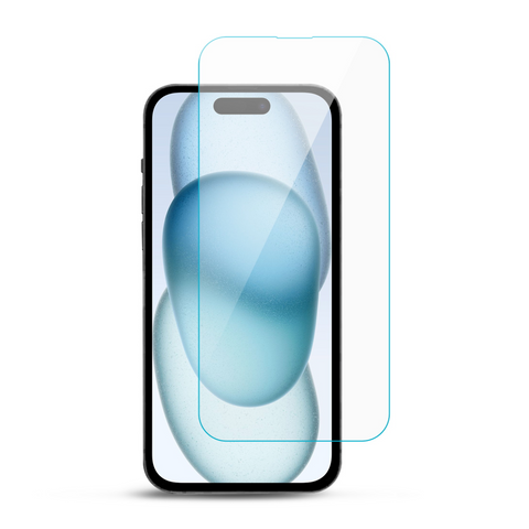 iPhone 15 (6.1) - Premium Tempered Glass (Pack of 10)