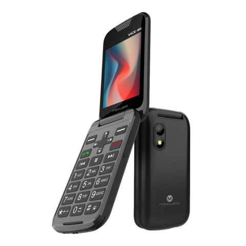 MaxWest Vice 4G LTE Flip -Black-Factory Unlocked (New)
