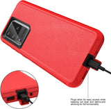 Samsung Galaxy S20 Ultra - Heavy Duty Rugged Case - Black/Orange