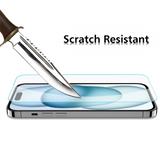 iPhone 15 (6.1) - Premium Tempered Glass (Pack of 10)
