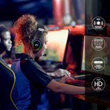 MB - J20 Gaming Headset w/ RGB Light - Black