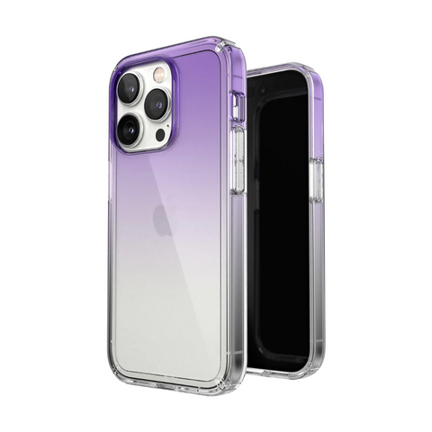 SP - GemShell Edition Case for iPhone 14 Pro - Purple Fade/Clear