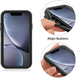iPhone XR - Heavy Duty Rugged Case - Purple/Orange