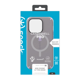 SP - CandyShell Pro Case w/ MagSafe Compatible for iPhone 14 Pro - Cloudy Grey/Spring Purple