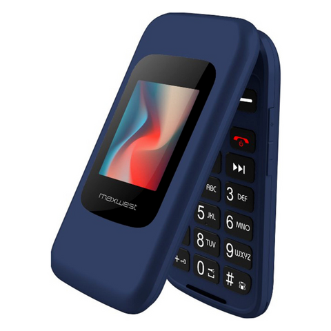 MaxWest Vice 4G LTE Flip -Dark Blue-Factory Unlocked (New)