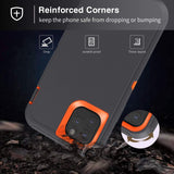 iPhone 11 Pro Max - Heavy Duty Rugged Case - Grey/Pink