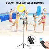 MB - Picture Perfect+ Selfie Stick & Tripod w/ Fill Light - Black