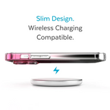 SP - GemShell Edition Case for iPhone 14 Pro Max - Pink Fade/Clear