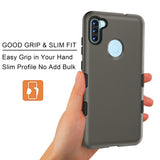 MB - Premium Cover for Samsung Galaxy A11 - Grey/Black