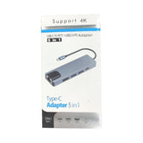 USB-C to HDTV/LAN/USB/PD 5 IN 1 Adapter (BYL-2007)
