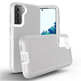 Samsung Galaxy S21 Plus - Heavy Duty Rugged Case - Silver/White