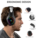 MB - J20 Gaming Headset w/ RGB Light - Black