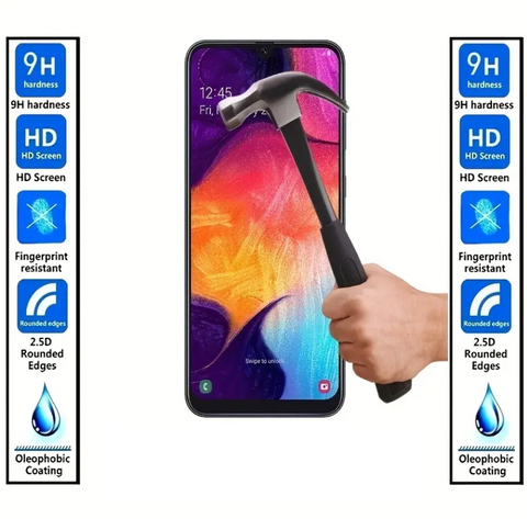 Samsung Galaxy A70 - Clear Tempered Glass (Pack of 10)