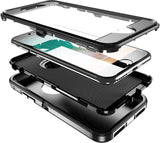 iPhone 6/7/8 Plus - Heavy Duty Rugged Case - Gray/Green