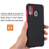 MB - Fuse Hybrid Case for Samsung A20 - Black/Red
