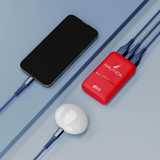 NT - 10,000mAh Pocket Size Portable Power Bank (PB215) - Red