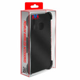 Samsung A20 - Full Body Protection Case w/ Holster Belt Clip (Black)