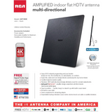 RCA Indoor Flat HD TV Antenna Multi-Directional (55 Miles Range)