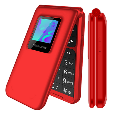 MaxWest Neo Flip 4G LTE Volte - Unlocked (New) - Red