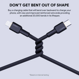 AKY - MFi Certified Lightning to USB-C Braided Cable (1.8m/5.9ft)