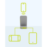 HM - InfinityLab InstantStation Wireless Charging Stand w/ 33W (USB-C & USB-A) - Black