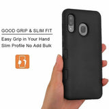 MB - Tuff Dual Layer Case for Samsung A20 - Black