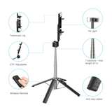 MB - Picture Perfect+ Selfie Stick & Tripod w/ Fill Light - Black