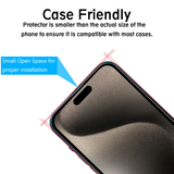 iPhone 15 Plus (6.7) - Premium Tempered Glass (Pack of 10)