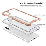 MB - Lux Series Case w/Tempered Glass for Samsung Galaxy A11 - Rose Gold