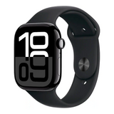 Apple Watch Series 10 - 46mm-Jet Black Aluminum w/ Sport Band M/L (GPS) - New