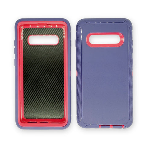 Samsung Galaxy S10 Plus - Heavy Duty Rugged Case - Purple/Pink