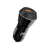 MB - Dual Port 20W (USB-A & USB-C) Car Charger - Black