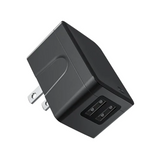 QC - 24W Dual Port Wall Charger - Black