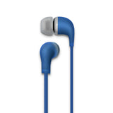 QC - QMX100 Wired Earbuds w/ Mic (3.5mm) - Blue