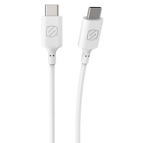 SS - Strikeline USB-C to USB-C 3FT Cable - White