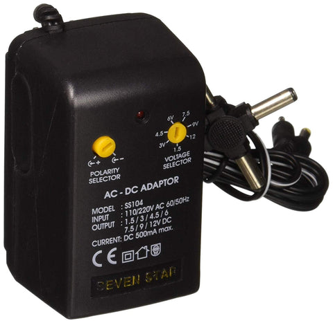 Seven Star Universal AC/DC Adapter 500mA